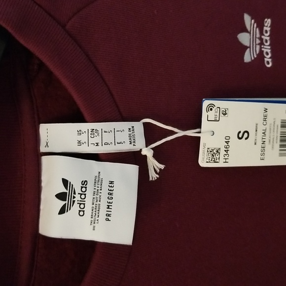 Adidas Men's Burgundy Jumper - Picture 2 of 5